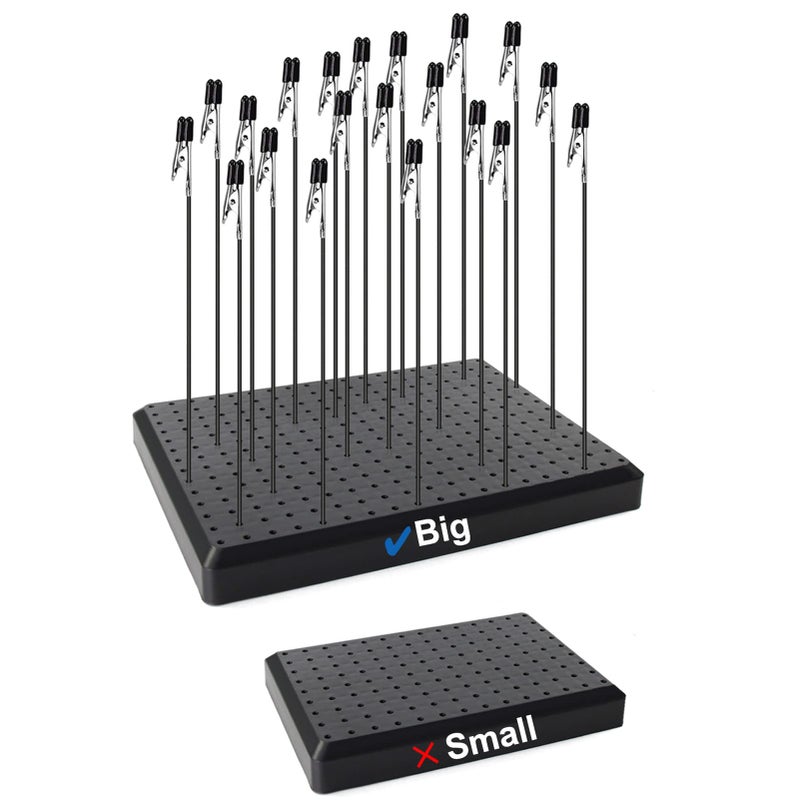 Evemodel GJJC19B Painting Stand Big Base 14 x 19 Holes and 20pcs Alligator Clip Stick Set Modeling Tools for Airbrush Hobby Model Parts New - Image 1